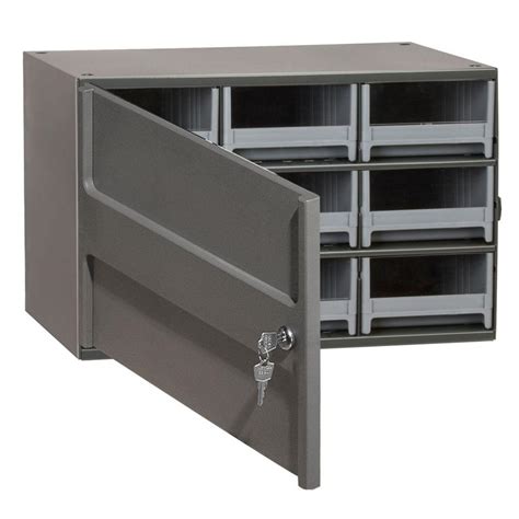 small steel cabinet with lock|locking metal cabinet with shelves.